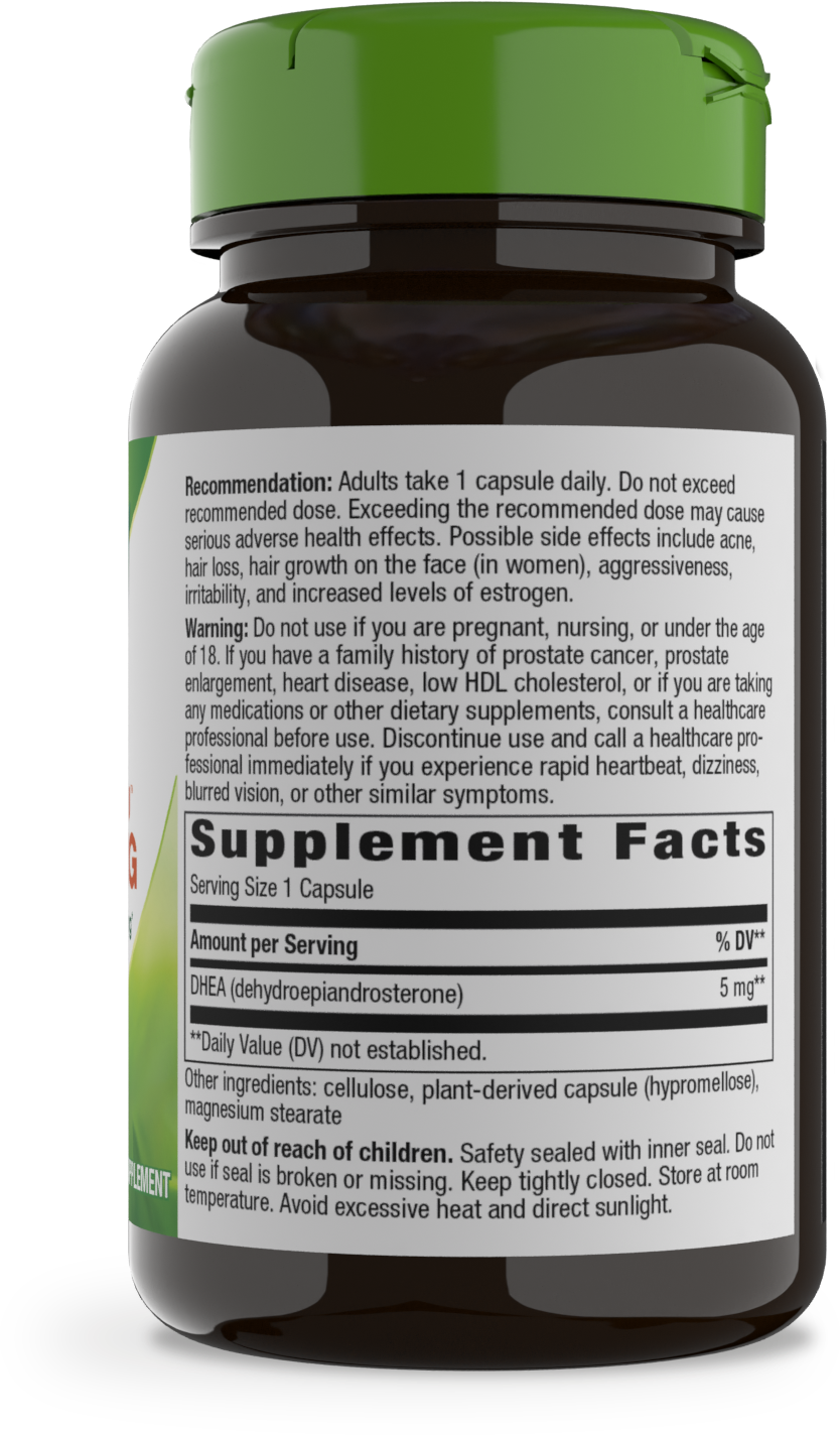 <{%MAIN2_05006%}>Nature's Way® | Youthful You DHEA 5mg - right side of pack