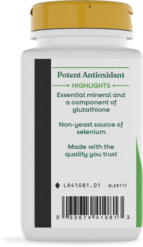 Nature's Way® | Selenium - left side of pack Sku:41081