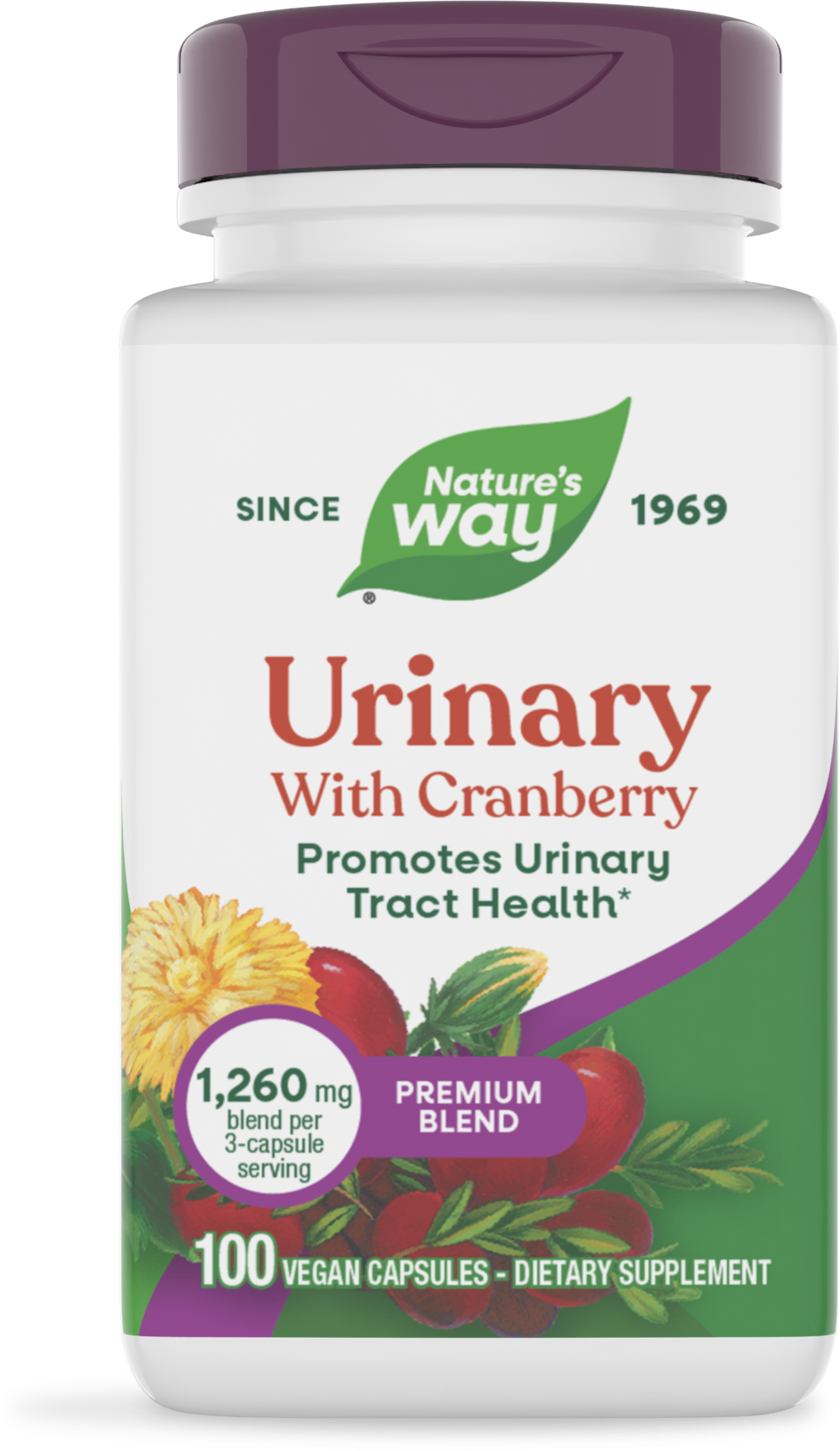 <{%PRIMARY_79320%}>Nature's Way® | Urinary with Cranberry Premium Blend, 100 capsules