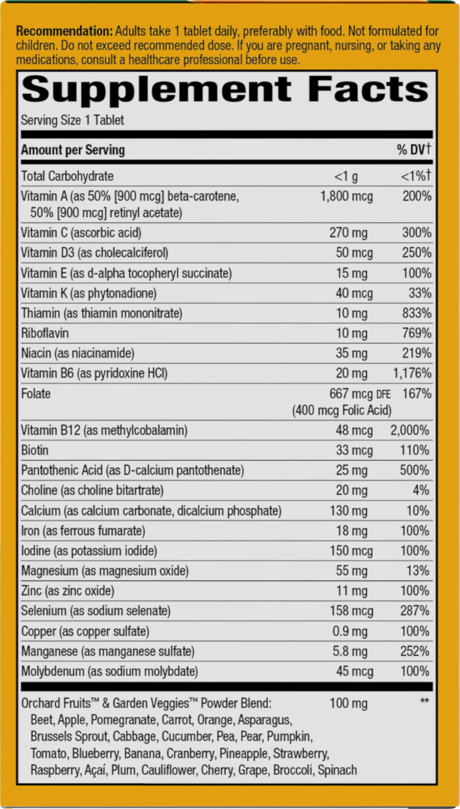 <{%MAIN2_15679%}>Nature's Way® | Alive! Adult Ultra Multivitamin - right side of pack