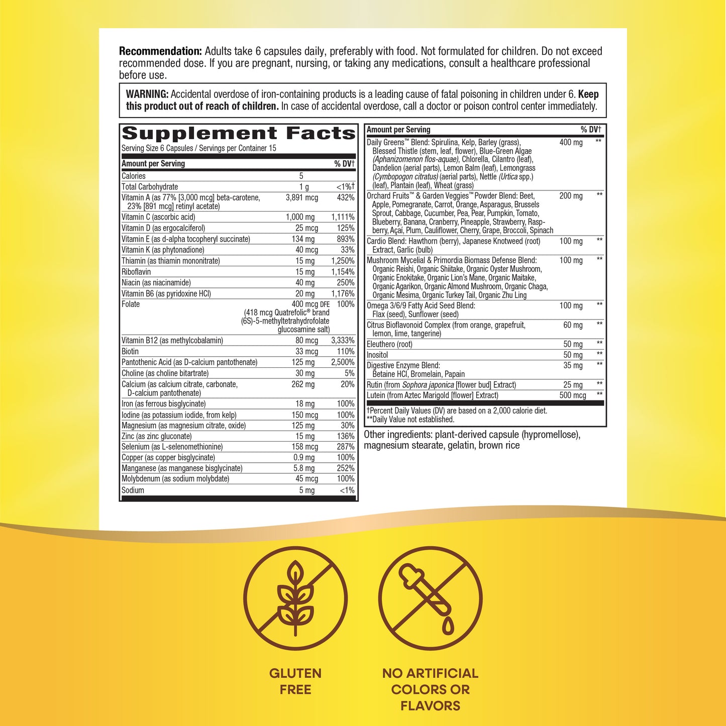 <{%MAIN7_15090%}>Nature's Way® | Alive! Max6 Potency Adult Complete Multivitamin