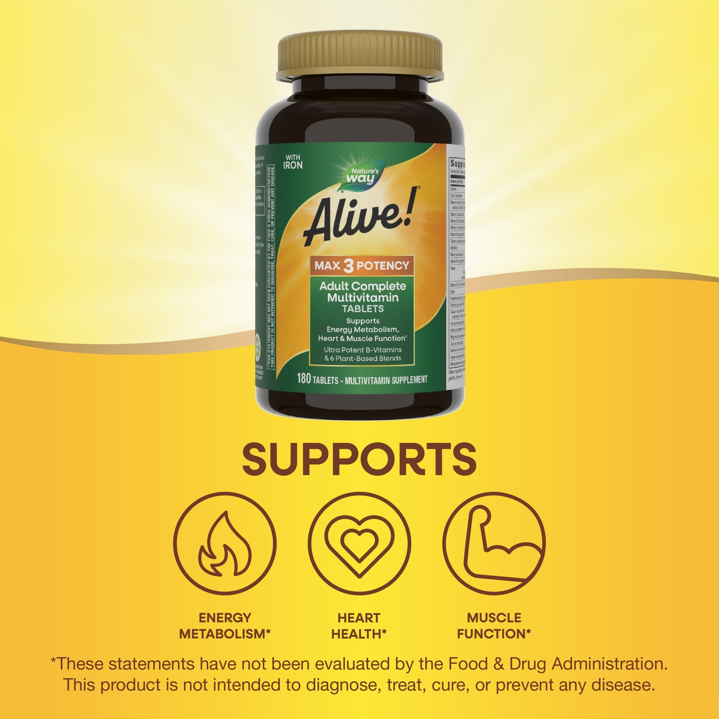 <{%MAIN13_14928%}>Nature's Way® | Alive! Max3 Potency Adult Complete Multivitamin
