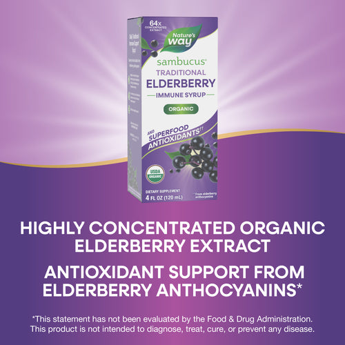 Nature's Way® | Sambucus Traditional Elderberry Immune Syrup Sku:15796