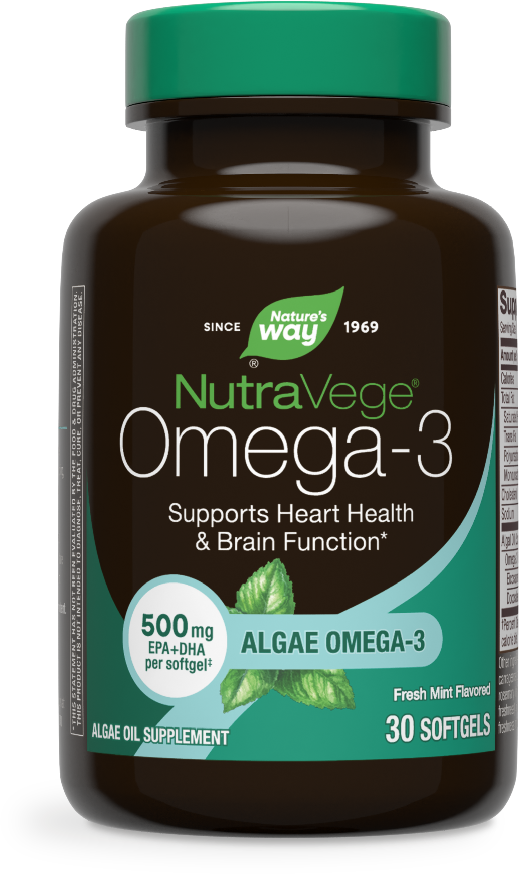 <{%PRIMARY_12197E%}>Nature's Way® | NutraVege Omega-3, 30 softgels, Fresh Mint
