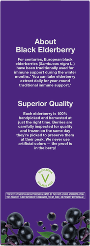 Nature's Way® | Sambucus Immune Elderberry Syrup - back of pack Sku:15333