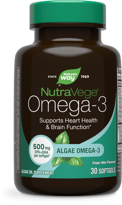 <{%PRIMARY_12197%}>Nature's Way® | NutraVege Omega-3, 30 softgels, Fresh Mint