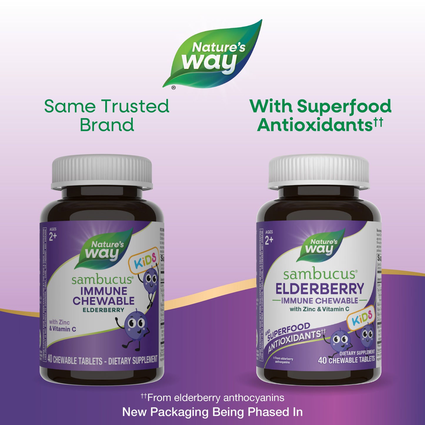 <{%MAIN1_12961%}>Nature's Way® | Sambucus Elderberry Kids Immune Chewable