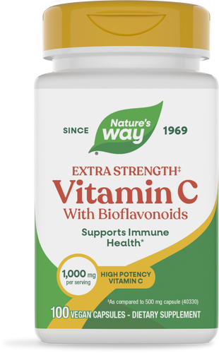 Nature's Way® | Vitamin C with Bioflavonoids Extra Strength, 100 capsules Sku:15464