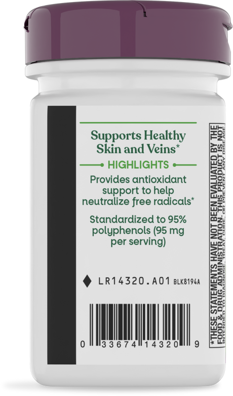 <{%MAIN12_14320%}>Nature's Way® | Grape Seed Standardized Extract - left side of pack