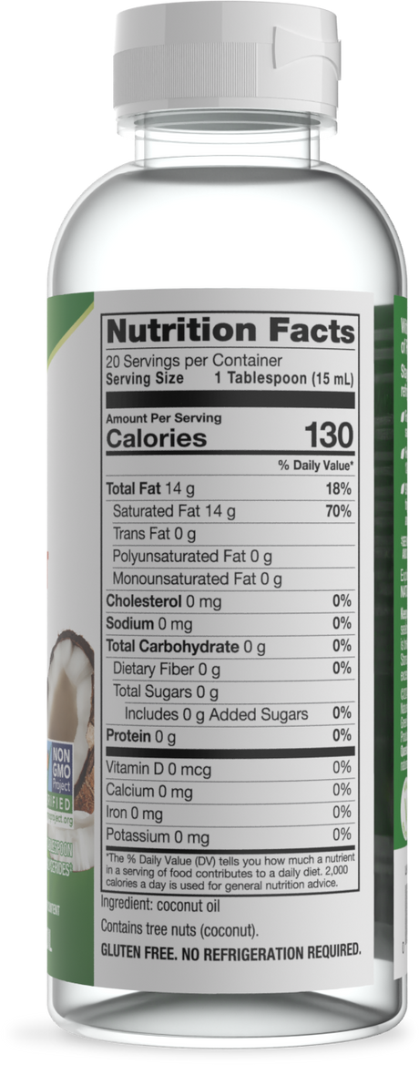<{%MAIN2_15857%}>Nature's Way® | Liquid Coconut Oil - right side of pack