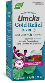 <{%PRIMARY_15272E%}>Nature's Way® | Umcka Cold Relief Syrup, 4 fl oz (120 ml), Mint-Menthol