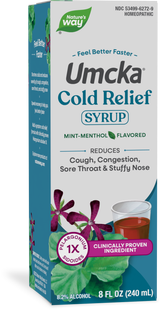 <{%PRIMARY_15792E%}>Nature's Way® | Umcka ColdCare Syrup, 8 fl oz (240 ml), Mint-Menthol