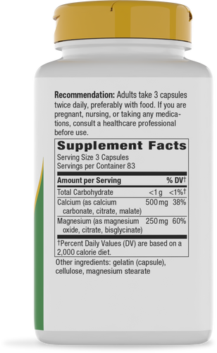 Nature's Way® | Calcium & Magnesium Mineral Complex - right side of pack Sku:41311