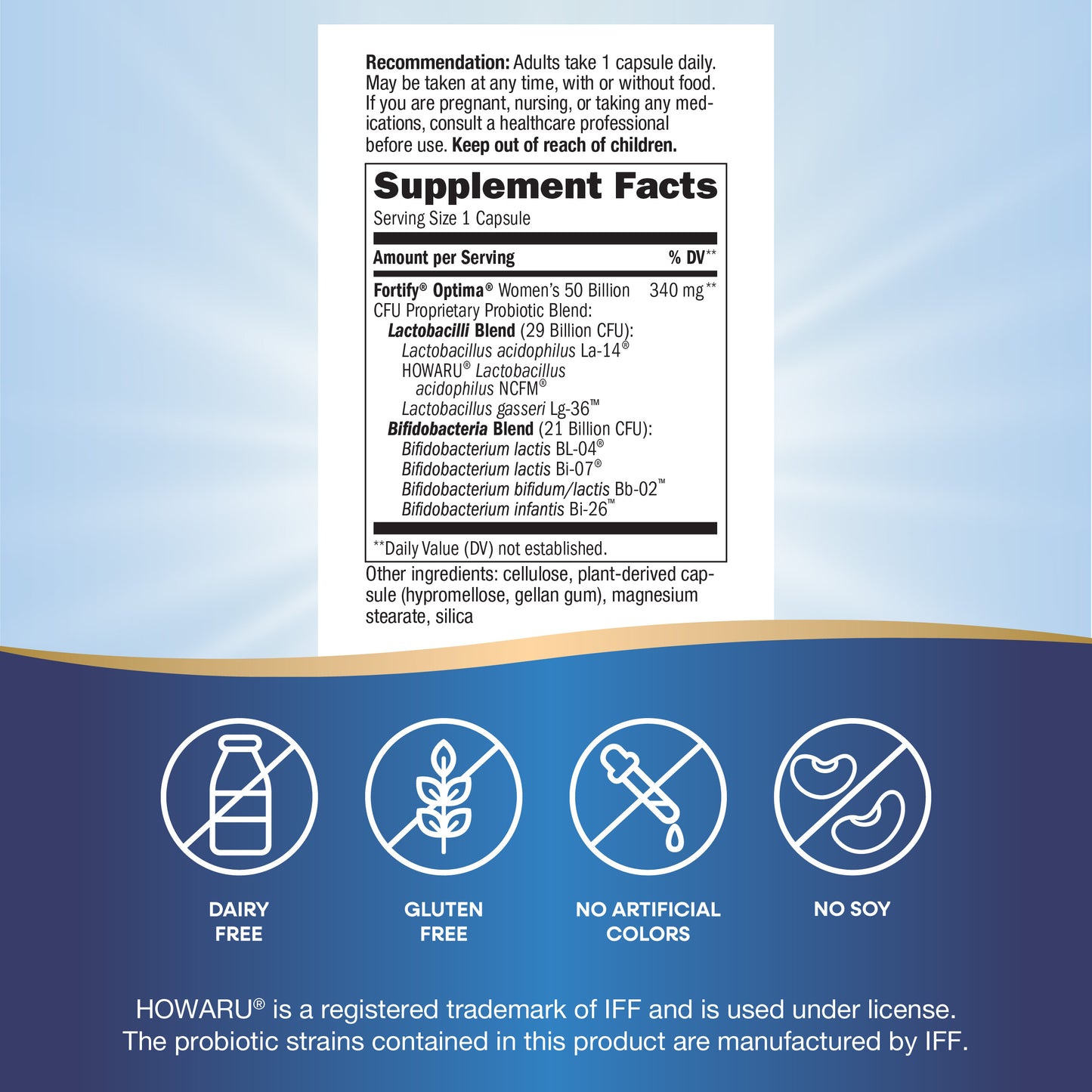 <{%MAIN7_10336%}>Nature's Way® | Fortify Optima Women's 50 Billion Probiotic