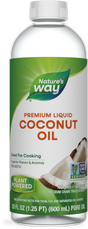 <{%PRIMARY_15858E%}>Nature's Way® | Liquid Coconut Oil, 20 fl oz (600 ml)