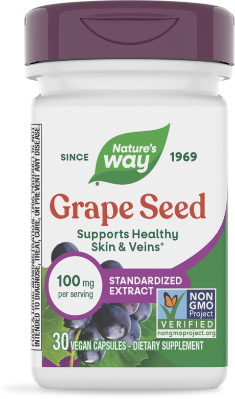 <{%PRIMARY_14320E%}>Nature's Way® | Grape Seed Standardized Extract, 30 capsules