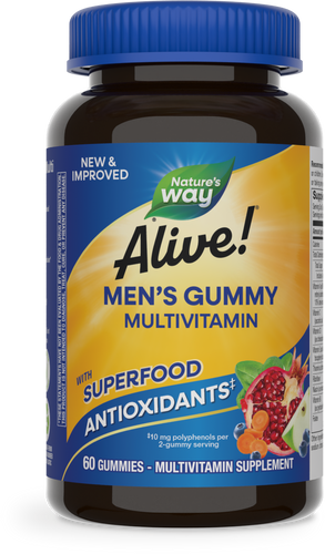 Nature's Way® | Alive! Men's Gummy Multivitamin, 60 gummies, Fruit Sku:15900