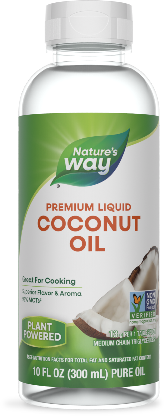 <{%PRIMARY_15857%}>Nature's Way® | Liquid Coconut Oil, 10 fl oz (300 ml)