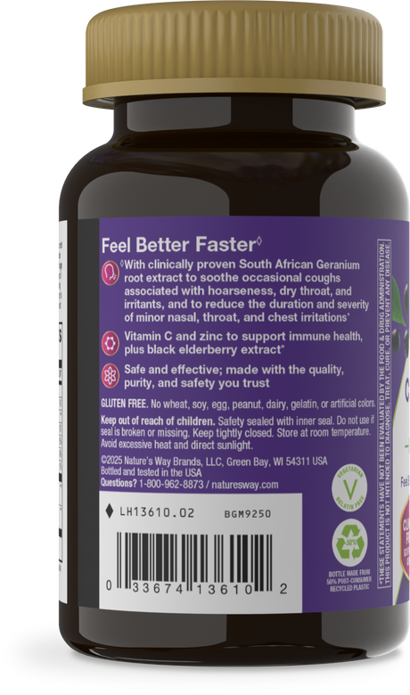 <{%MAIN3_13610%}>Nature's Way® | Sambucus Cough Relief + Immune Elderberry Gummy - left side of pack