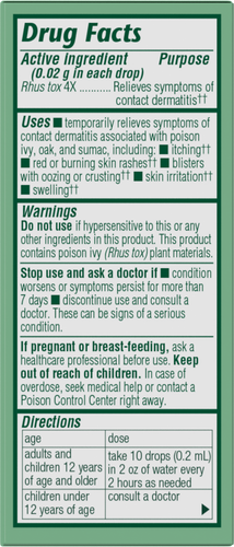 Nature's Way® | Oral Ivy Drops - right side of pack Sku:21900990