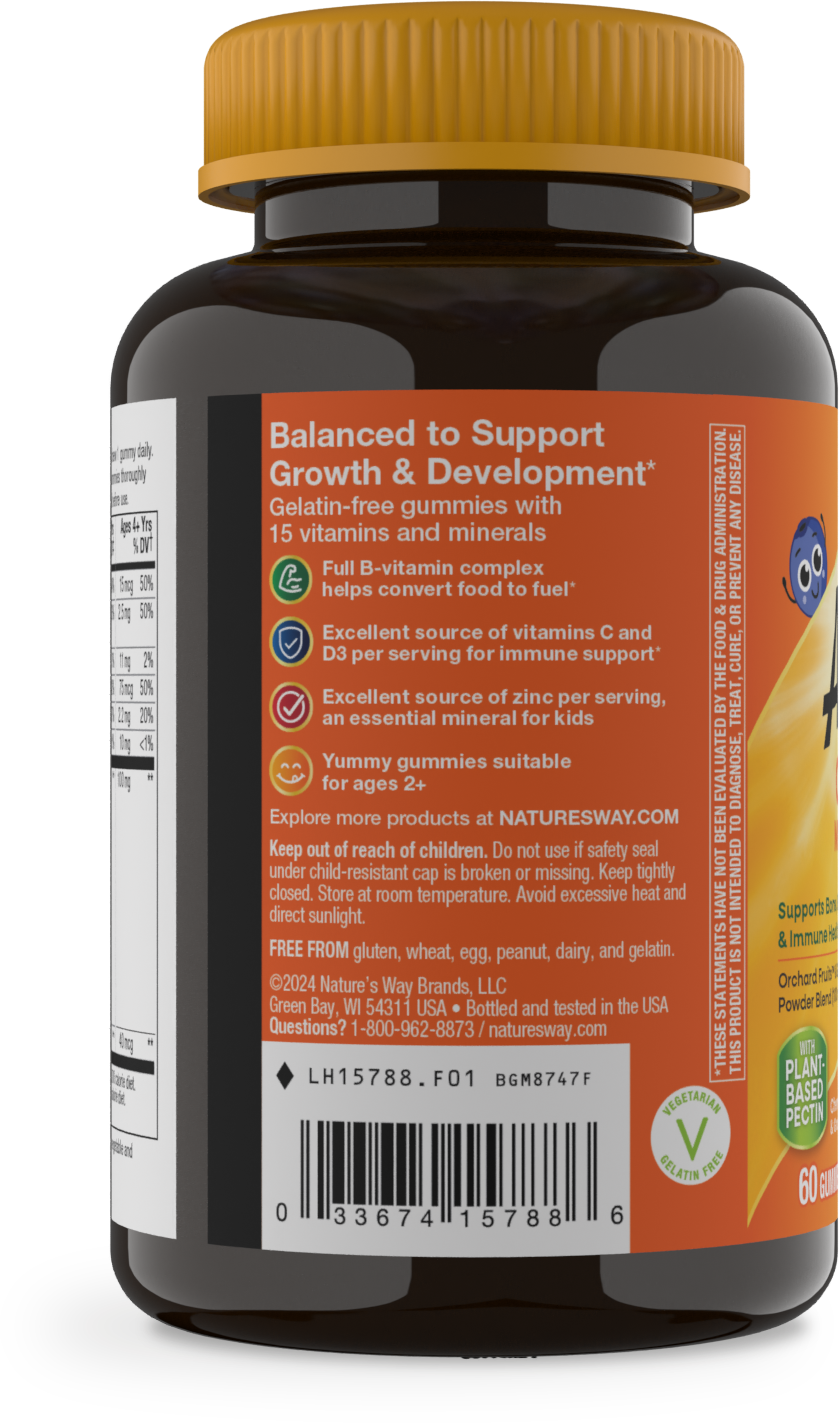 <{%MAIN3_15788%}>Nature's Way® | Alive! Kids Multivitamin Gummy - left side of pack