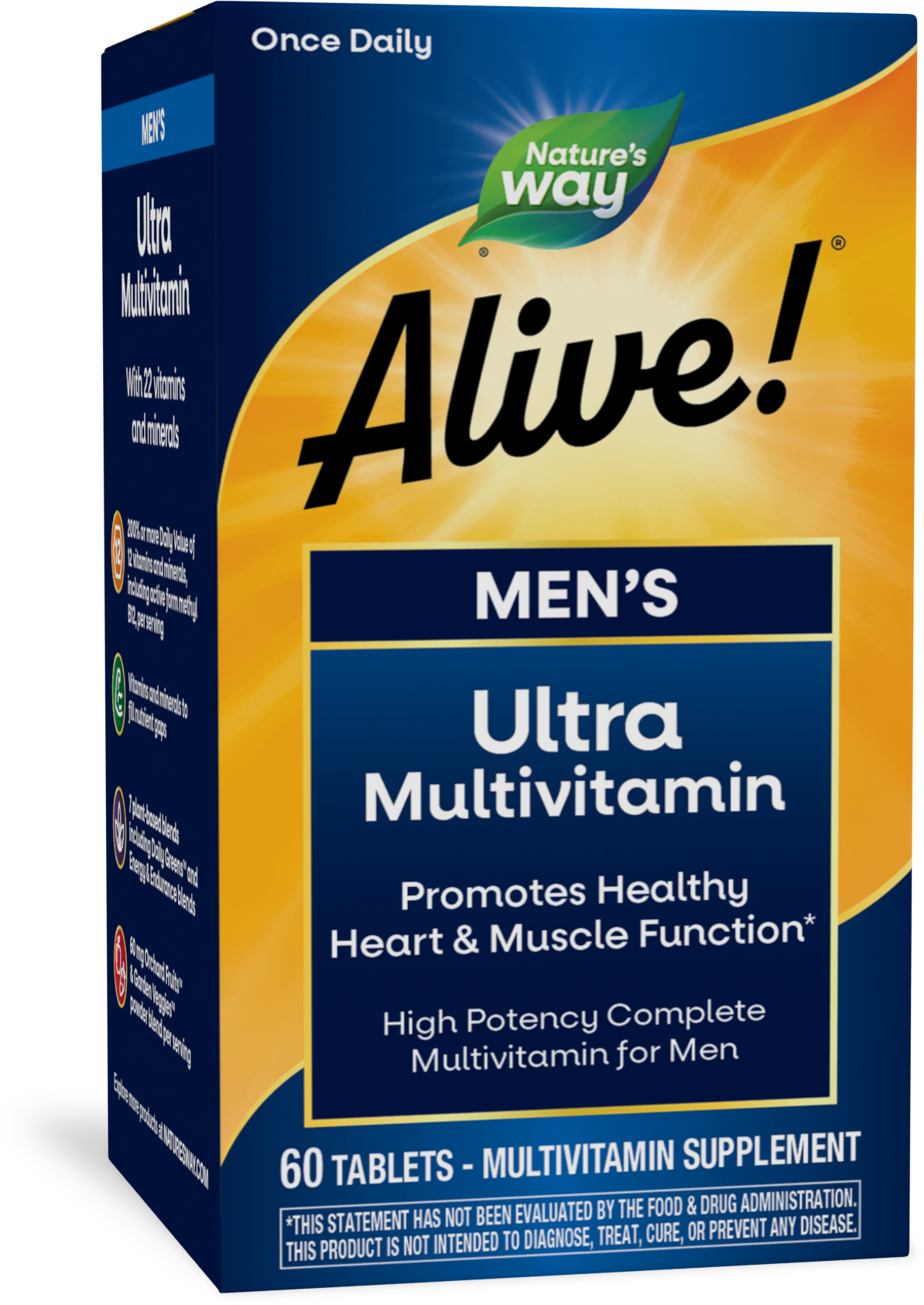 <{%PRIMARY_15685%}>Nature's Way® | Alive! Men's Ultra Multivitamin, 60 tablets