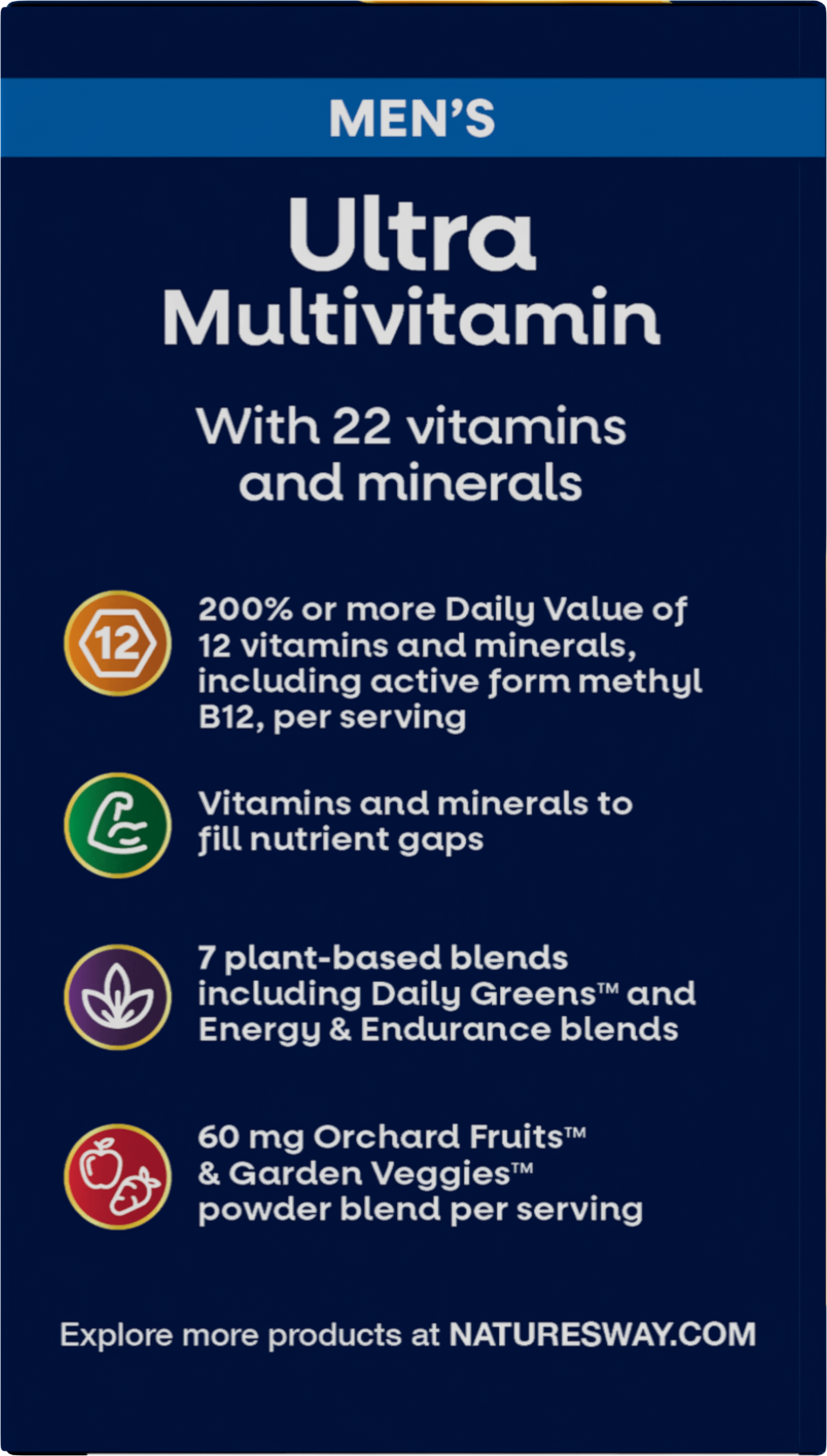 <{%MAIN11_15685%}>Nature's Way® | Alive! Men's Ultra Multivitamin - left side of pack