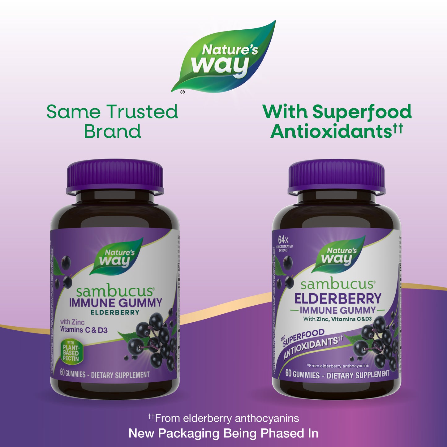 <{%MAIN8_10486%}>Nature's Way® | Sambucus Elderberry Immune Gummy