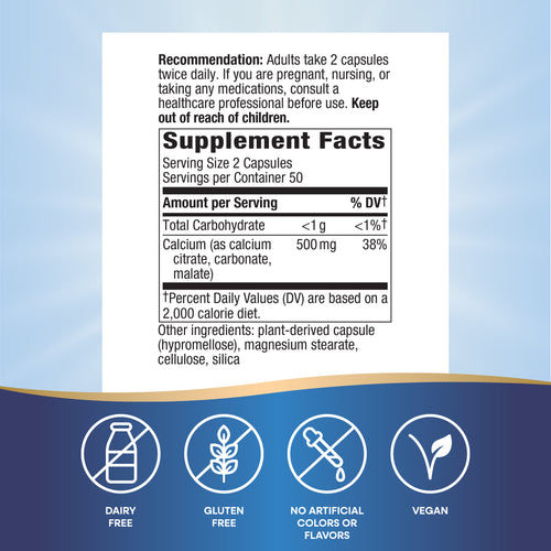 Nature's Way® | Calcium Citrate, Carbonate & Malate Sku:41010