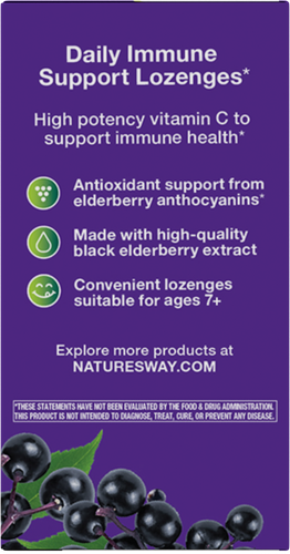 Nature's Way® | Sambucus Immune Lozenges - left side of pack Sku:14001