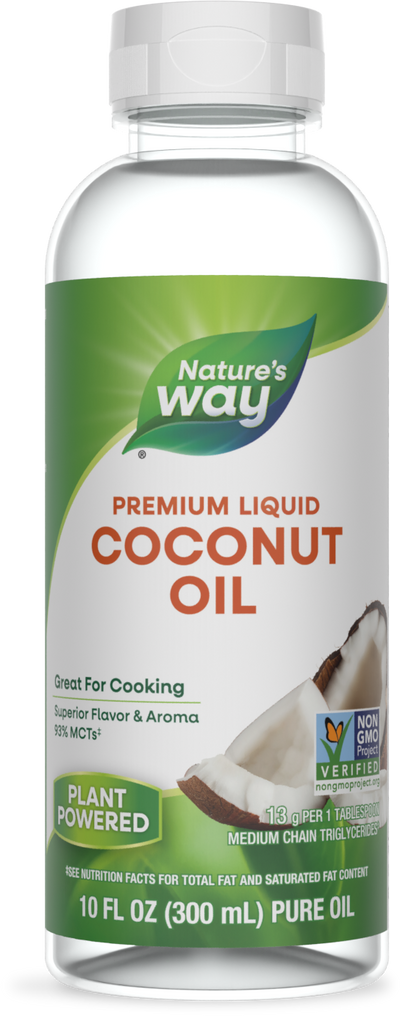 <{%PRIMARY_15857%}>Nature's Way® | Liquid Coconut Oil, 10 fl oz (300 ml)