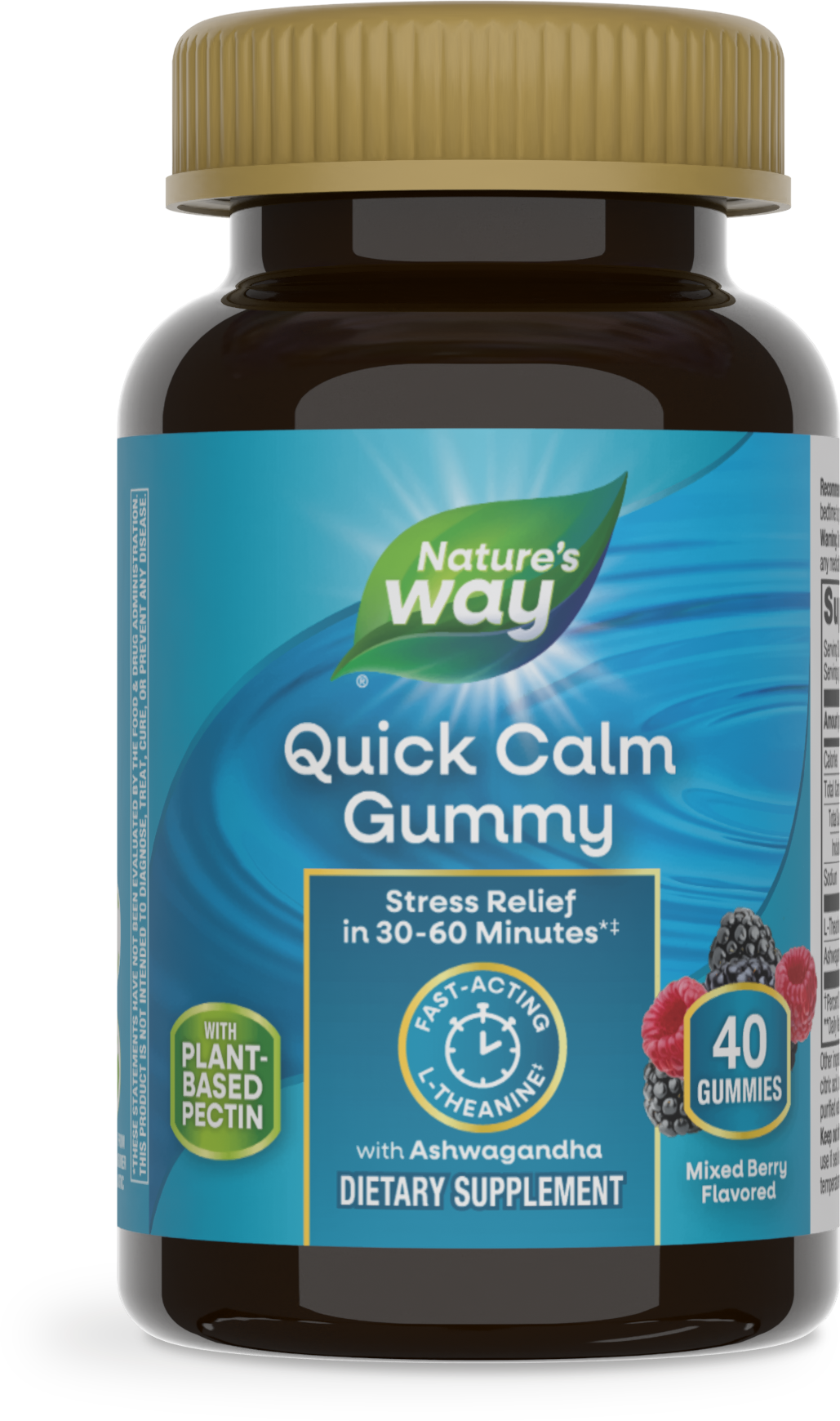 <{%PRIMARY_14632%}>Nature's Way® | Quick Calm Gummy, 40 gummies, Mixed Berry