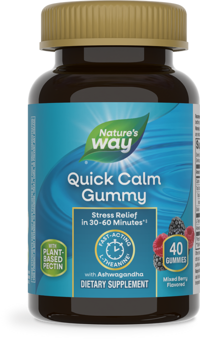 <{%PRIMARY_14632%}>Nature's Way® | Quick Calm Gummy, 40 gummies, Mixed Berry