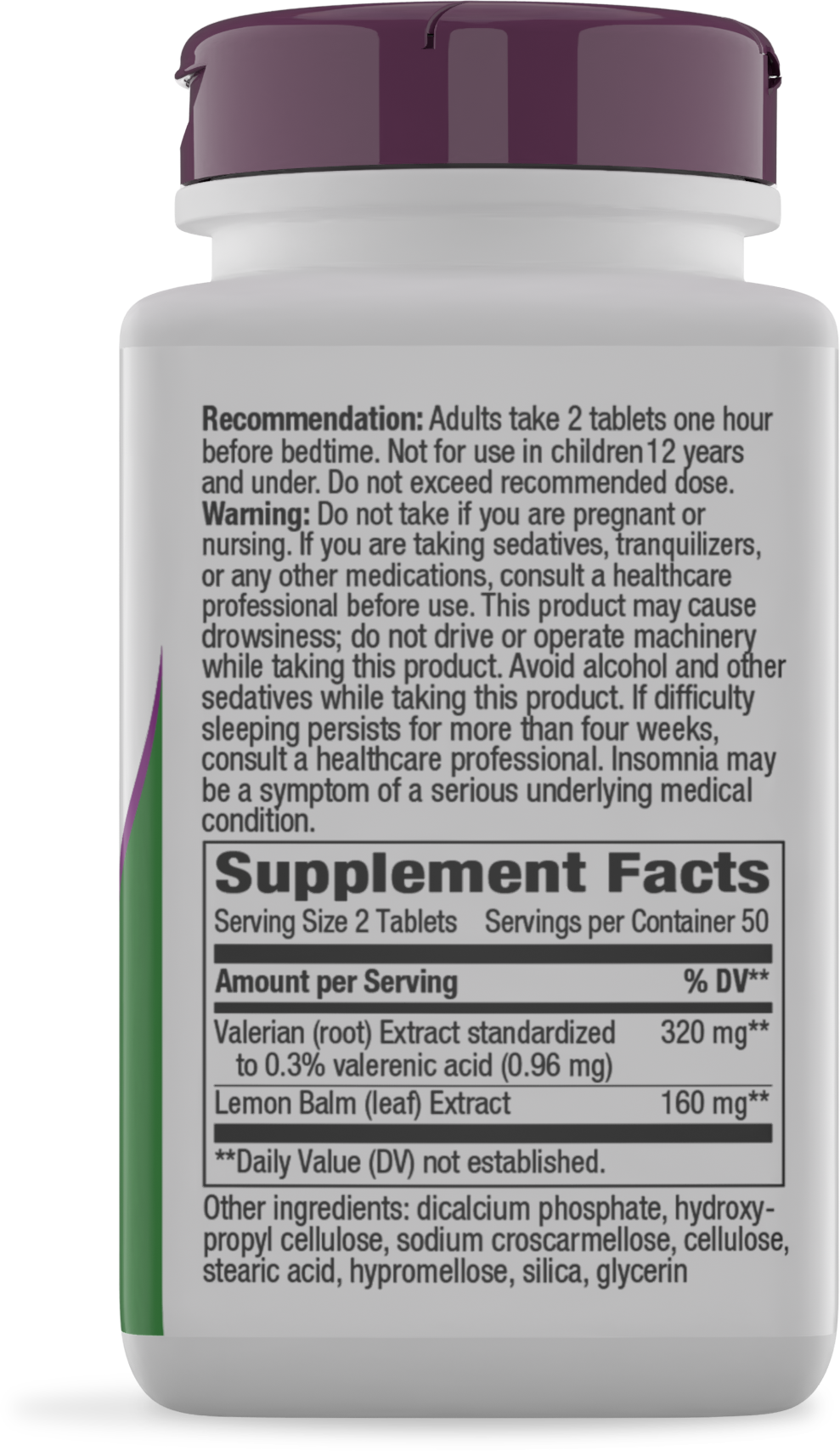 <{%MAIN2_6640%}>Nature's Way® | Valerian Nighttime - right side of pack