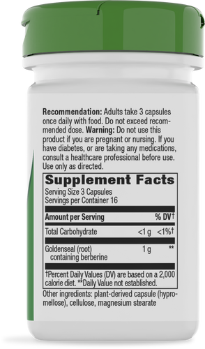 Nature's Way® | Goldenseal Root - right side of pack Sku:13900