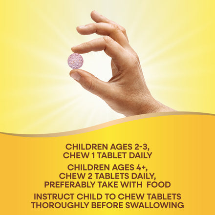 Alive!® Kids Chewable Multivitamin Supplement Facts