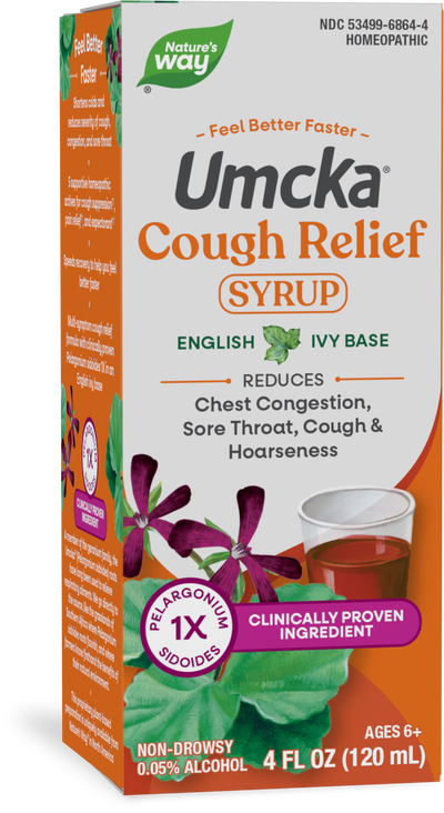 <{%PRIMARY_15864%}>Nature's Way® | Umcka Cough Relief Syrup, 4 fl oz (120 ml), English Ivy