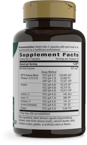 Nature's Way® | Gluten Defense - right side of pack Sku:03952