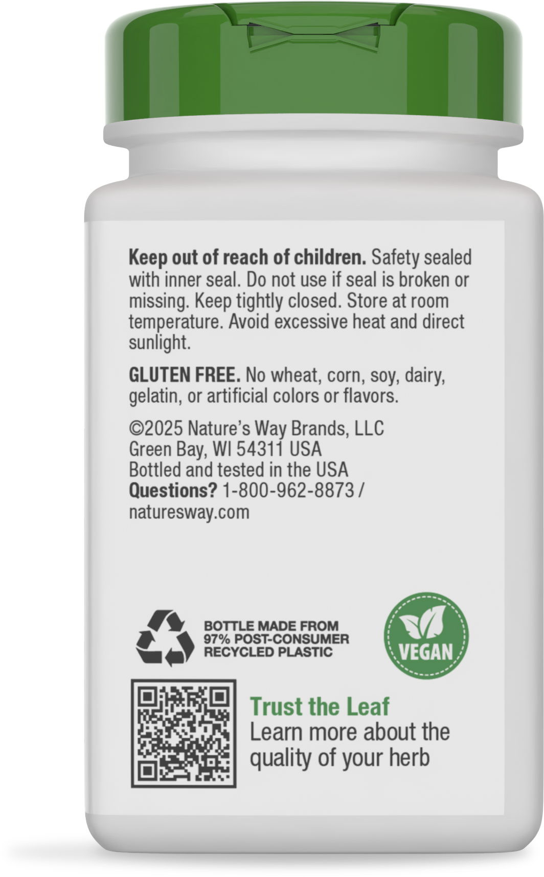 <{%MAIN4_17700%}>Nature's Way® | Valerian Root - back of pack