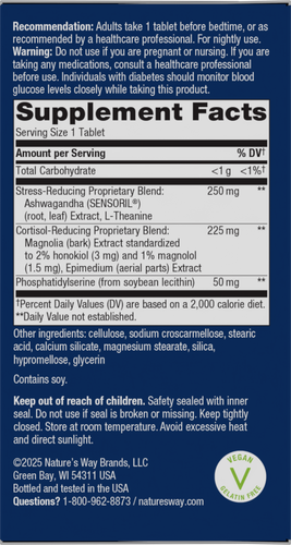 Nature's Way® | Sleep Tonight - right side of pack Sku:00458