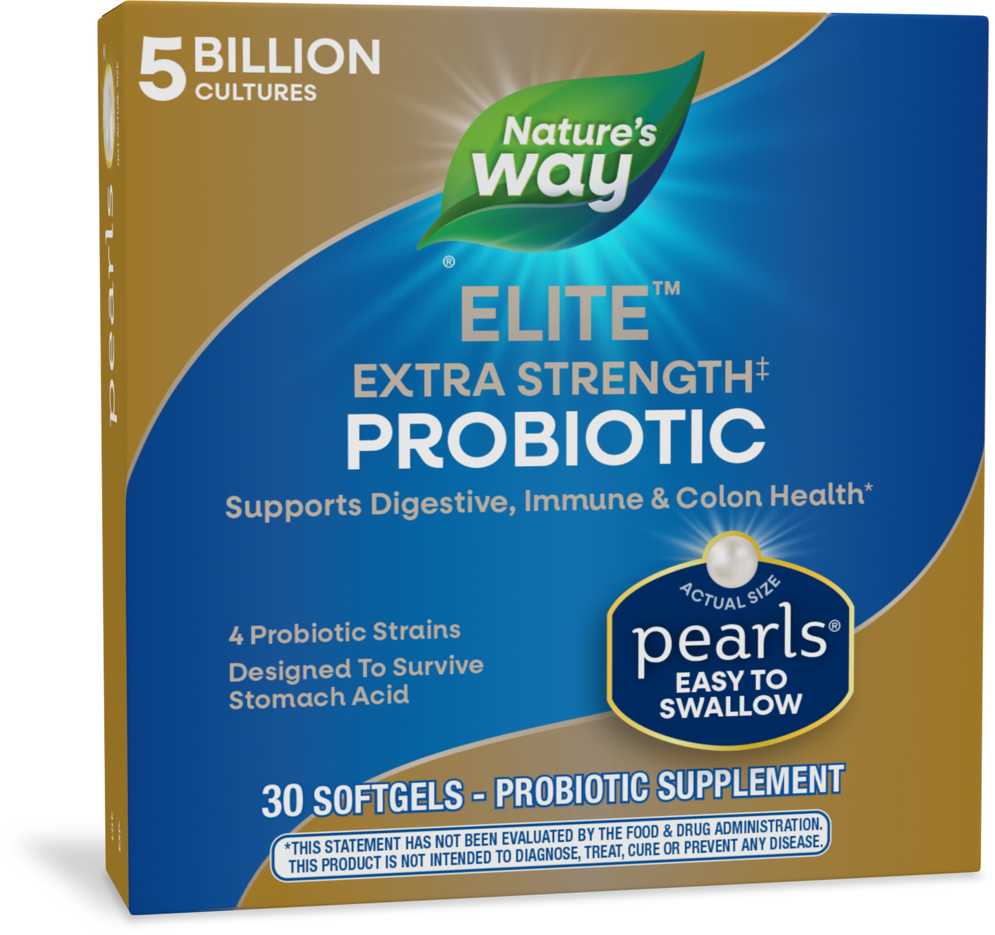 <{%PRIMARY_56435%}>Nature's Way® | Pearls Elite Extra Strength Probiotics, 30 softgels