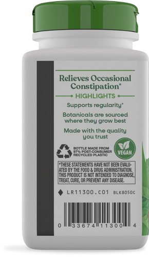 Nature's Way® | Cascara Sagrada - left side of pack Sku:11300