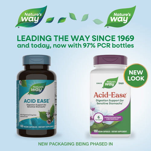 Nature's Way® | Acid-Ease - package updates old to new Sku:02490