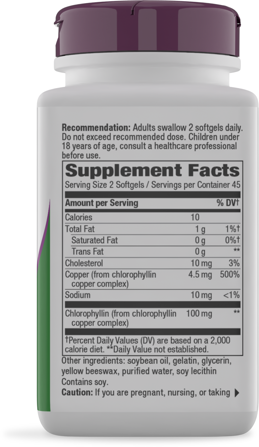 <{%MAIN2_3550%}>Nature's Way® | Chlorofresh Chlorophyll Concentrate - right side of pack