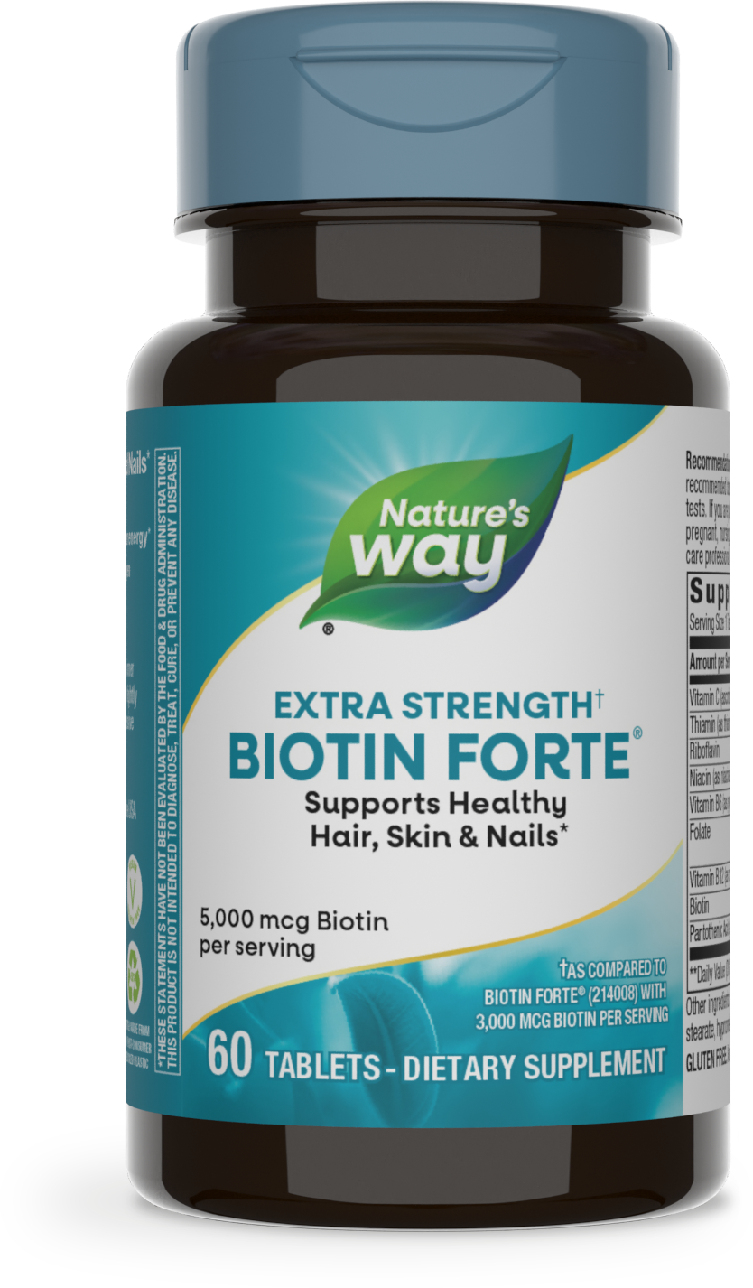 <{%PRIMARY_214010%}>Nature's Way® | Biotin Forte Extra Strength, 60 tablets