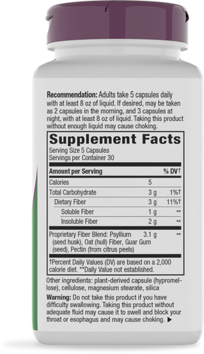 Nature's Way® | Fiber Fusion Daily - right side of pack Sku:08452