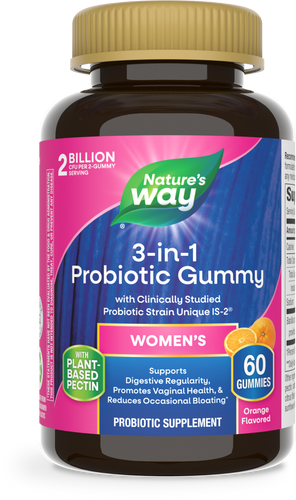 Nature's Way® | 3-in-1 Probiotic Women's Gummy, 60 gummies, Orange Sku:14721