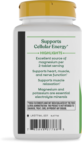 Nature's Way® | Krebs Magnesium Potassium Complex - left side of pack Sku:07766