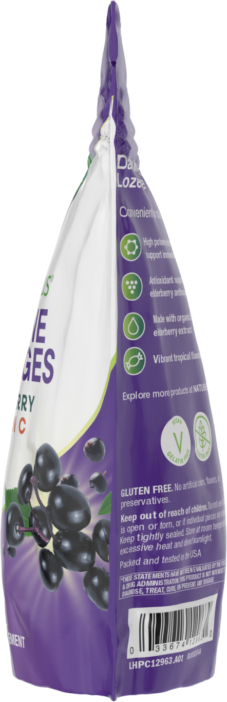 <{%MAIN9_12963%}>Nature's Way® | Sambucus Vitamin C Lozenges - left side of pack