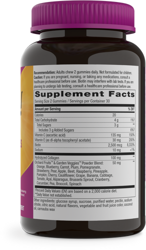 Nature's Way® | Alive! Hair, Skin & Nails Gummies - right side of pack Sku:11534